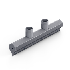 AK SS 4" Inlet x 42" Dual Top