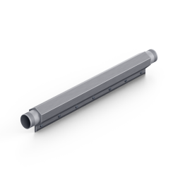 AK SS 4" Inlet x 36" with Dual